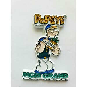 1997 MGM Grand Hotel Popeye Magnet Brand New U156